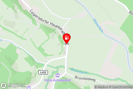 Strassenkarte mit der Position der Tankstelle, PRORast Loipersdorf in 8282 Bad Loipersdorf