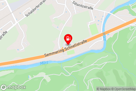 Strassenkarte mit der Position der Tankstelle, eni in 8641 St.Marein/Muerz.