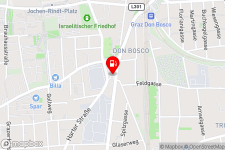 Strassenkarte mit der Position der Tankstelle, eni in 8053 Graz - Wetzelsdorf