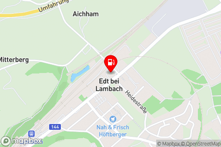 Strassenkarte mit der Position der Tankstelle, Lugmair KG in 4650 Edt/Lambach