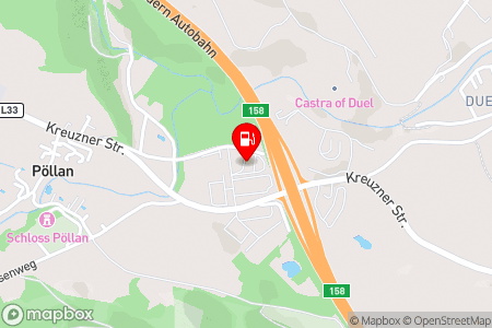 Strassenkarte mit der Position der Tankstelle, DTS Trading GmbH Paternion in 9710 Paternion