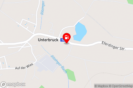 Strassenkarte mit der Position der Tankstelle, Eschlböck in 4731 Prambachkirchen