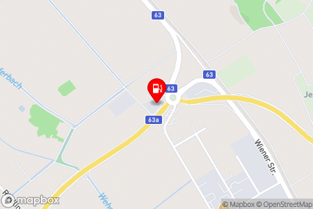 Strassenkarte mit der Position der Tankstelle, ENI Oberwart in 7400 Oberwart