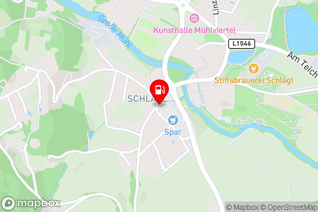 Strassenkarte mit der Position der Tankstelle, BP Tankstelle Aigen-Schlägl in 4160 Aigen-Schlägl