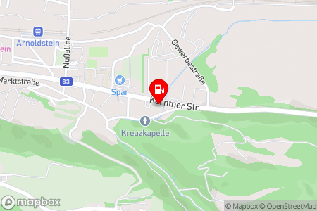 Strassenkarte mit der Position der Tankstelle, FWS Arnoldstein in 9601 Arnoldstein