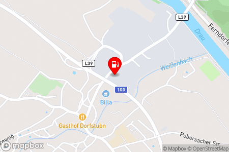 Strassenkarte mit der Position der Tankstelle, FWS Feistritz/Dr. in 9710 Feistritz 