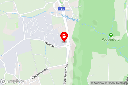 Strassenkarte mit der Position der Tankstelle, OMV - Anthering Gewerbestraße 13 in 5102 Anthering