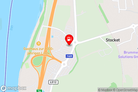 Strassenkarte mit der Position der Tankstelle, eni in 4774 St. Marienkirchen / Schärding