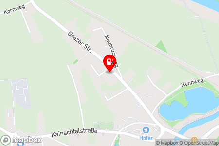 Strassenkarte mit der Position der Tankstelle, ENI in 8410 Wildon