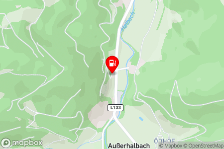 Strassenkarte mit der Position der Tankstelle, Freie Tankstelle in 3163 Rohrbach