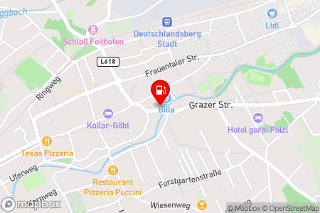 Strassenkarte mit der Position der Tankstelle, EMSI OIL in 8530 Deutschlandsberg