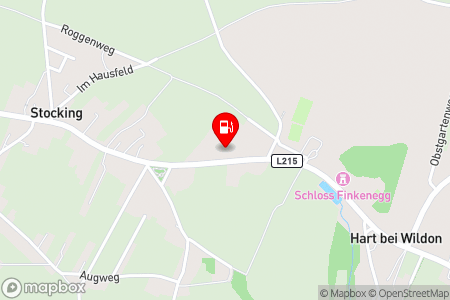 Strassenkarte mit der Position der Tankstelle, Pock Diskont in 8410 Wildon