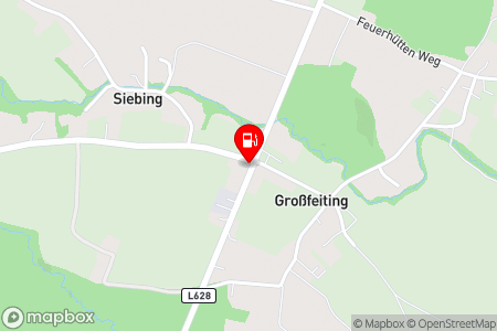 Strassenkarte mit der Position der Tankstelle, FRUHMANN DISKONT in 8412 Allerheiligen