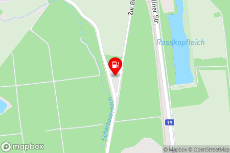 Strassenkarte mit der Position der Tankstelle, Bildereiche in 3430 Tulln