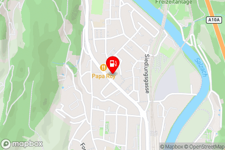 Strassenkarte mit der Position der Tankstelle, BP in 5500 Bischofshofen