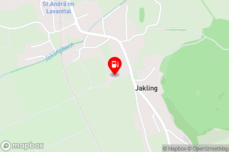 Strassenkarte mit der Position der Tankstelle, Landesprodukte Scheiber in 9433 St. Andrä