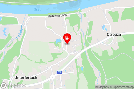 Strassenkarte mit der Position der Tankstelle, Pagitz GesmbH in 9170 Ferlach