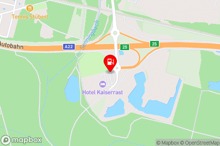 Strassenkarte mit der Position der Tankstelle, IQ Tankstelle in 2000 Stockerau