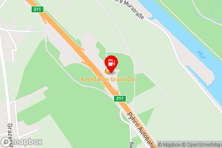 Strassenkarte mit der Position der Tankstelle, Shell Austria in 8430 GRALLA