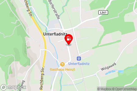 Strassenkarte mit der Position der Tankstelle, Genol Landring: Additiv-B0 Diesel in 8181 St.Ruprecht/Raab