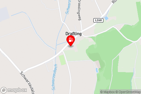 Strassenkarte mit der Position der Tankstelle, Genol - Lagerhaus: Additiv-B0 Diesel in 8422 St. Nikolai ob Drassling